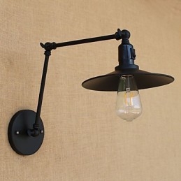 Country Retro Painting Feature for Mini Style Swing Arm Swing Arm Lights Wall Light
