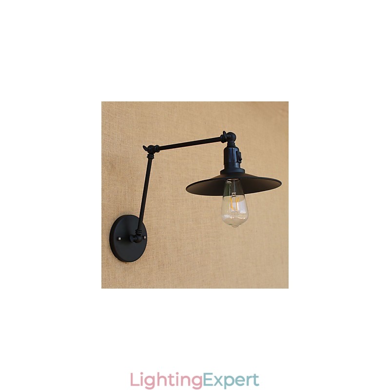 Country Retro Painting Feature for Mini Style Swing Arm Swing Arm Lights Wall Light