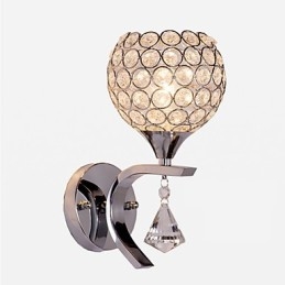 Max Crystal Modern Contemporary Electroplated Feature for Crystal Ambient Light Wall Sconces Wall Light