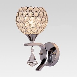 Max Crystal Modern Contemporary Electroplated Feature for Crystal Ambient Light Wall Sconces Wall Light