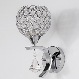 Max Crystal Modern Contemporary Electroplated Feature for Crystal Ambient Light Wall Sconces Wall Light