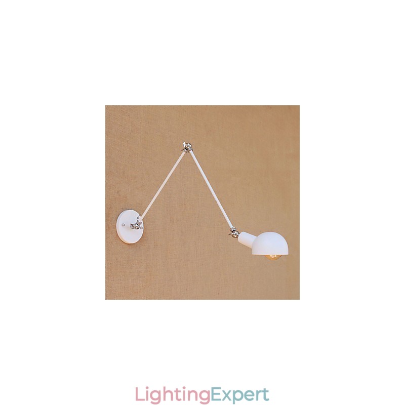 Simple Vintage Country Painting Feature for Mini Style Swing Arm Eye Protection Ambient Light Wall Sconces