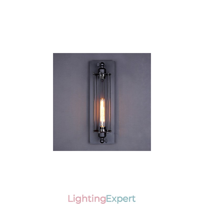 Rustic Lodge Country Retro Vintage Painting Feature for Mini Style Ambient Light Wall Sconces Wall Light