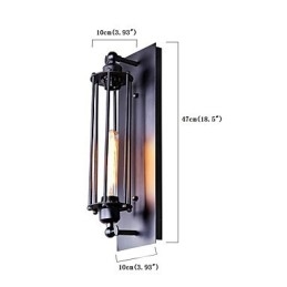 Rustic Lodge Country Retro Vintage Painting Feature for Mini Style Ambient Light Wall Sconces Wall Light