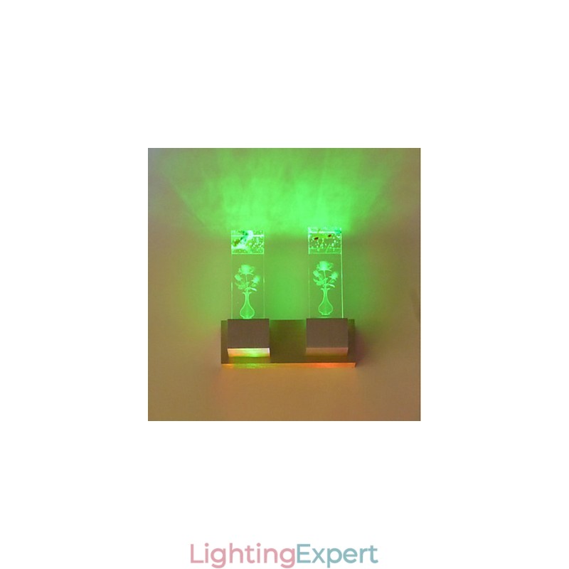 Multi Color Novelty Feature for Mini Style Ambient Light Wall Sconces Wall Light Lamp Rose Light