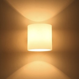 Novelty Country Feature for Mini Style Eye Protection Downlight Wall Sconces Wall Light Log Wood Bedroom Bedside Lamp