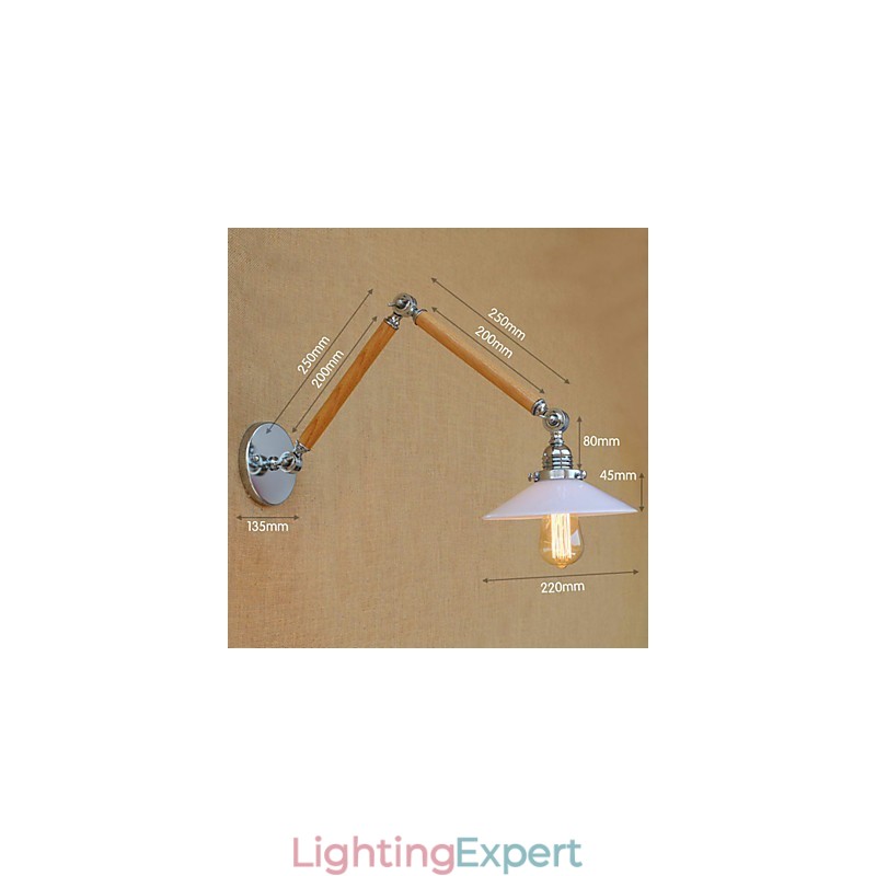 Rustic Lodge Country Chrome Feature for Swing Arm Ambient Light Swing Arm