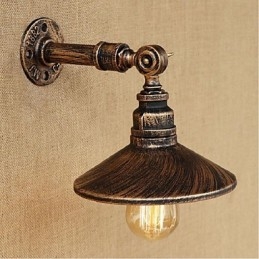 Industrial Style Nordic Water Pipe Wall Lamp Wall Light Brown Ancient