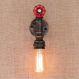 Nostalgia Simple Water Pipe Decorative Small Wall Lamp Wall Light