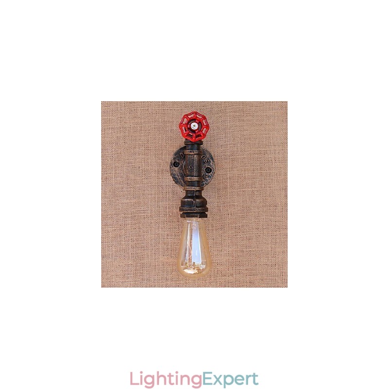 Nostalgia Simple Water Pipe Decorative Small Wall Lamp Wall Light