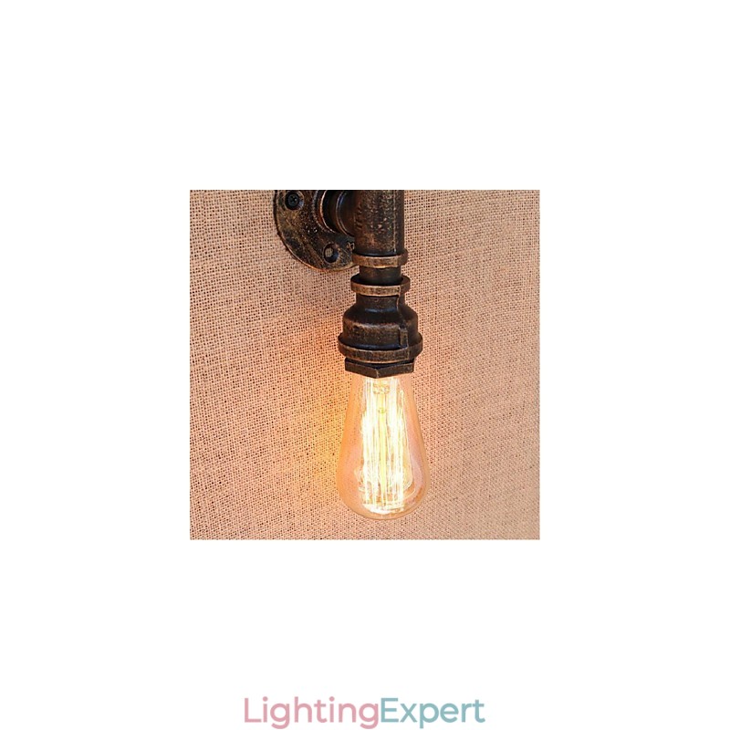 Nostalgia Simple Water Pipe Decorative Small Wall Lamp Wall Light