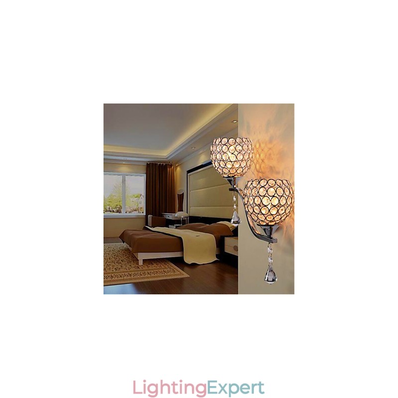 Modern Minimalist Living Room Corridor Corridor Crystal Wall Lamp