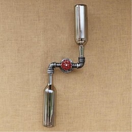 Rustic Lodge Brass Feature for Ambient Light Wall Sconces Wall Light Blue Smoke Gray