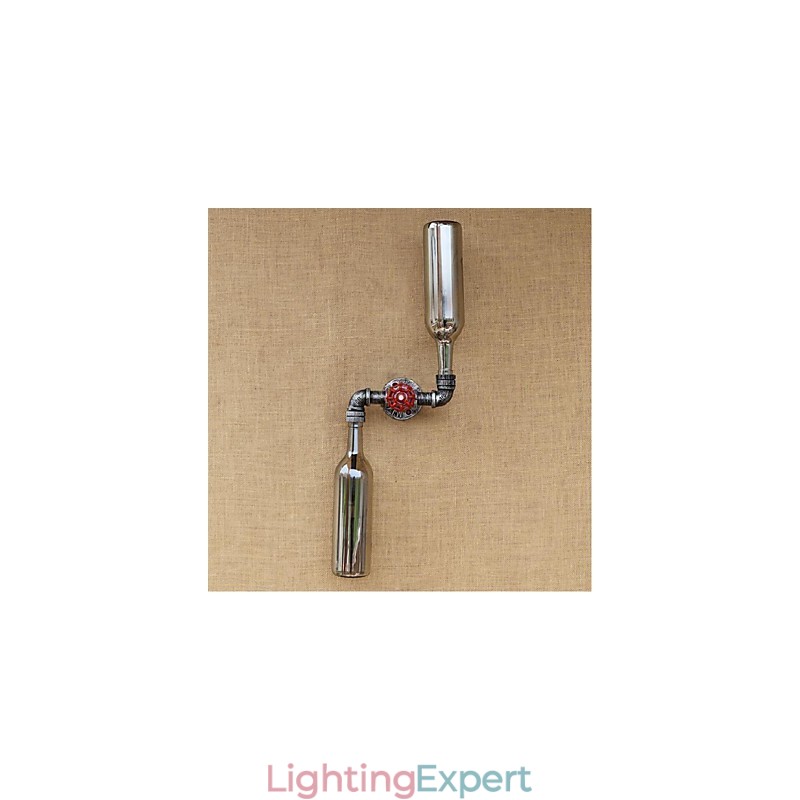 Rustic Lodge Brass Feature for Ambient Light Wall Sconces Wall Light Blue Smoke Gray