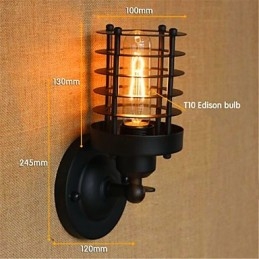 Rustic Lodge Country Antique Brass Feature for Ambient Light Wall Sconces Wall Light