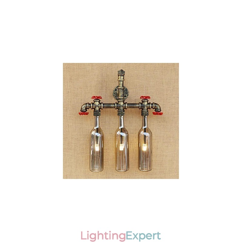 Water Bottle Wall Lamp Wall Light Grey
