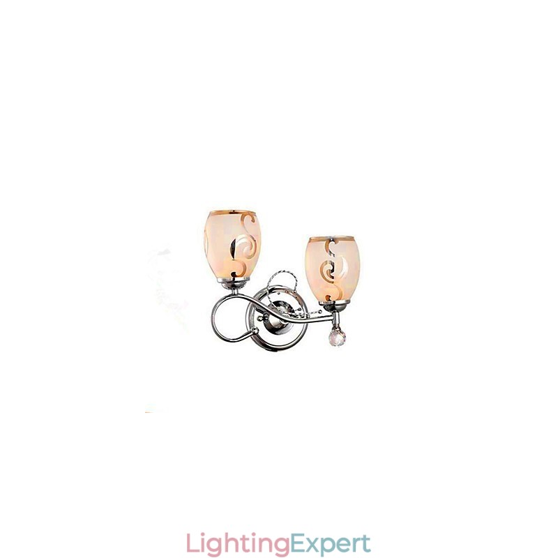 Modern Contemporary Electroplated Feature for Crystal Mini Style Ambient Light Wall Sconces