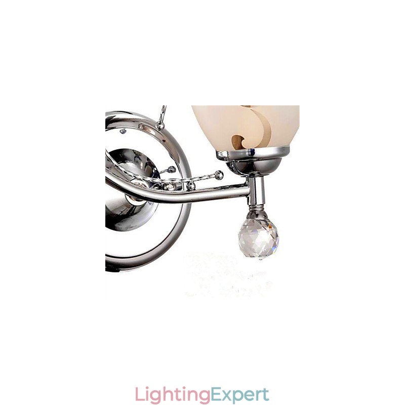 Modern Contemporary Electroplated Feature for Crystal Mini Style Ambient Light Wall Sconces