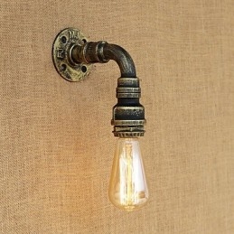 Country Retro Vintage Painting Feature for Mini Style Ambient Light Wall Sconces Wall Light