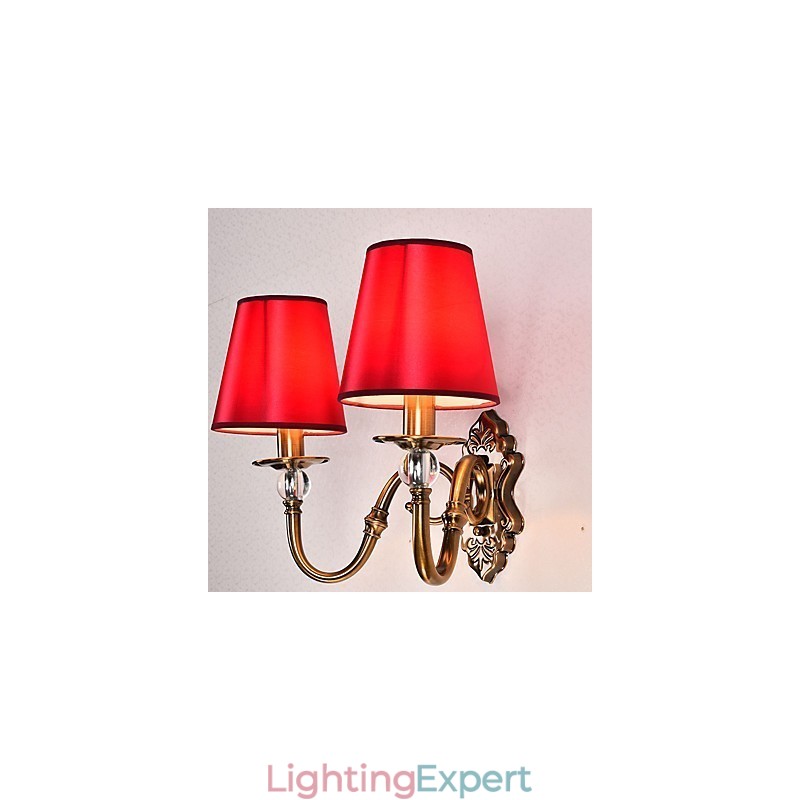 Traditional Classic Electroplated Feature for Eye Protection Downlight Wall Sconces Wall Light