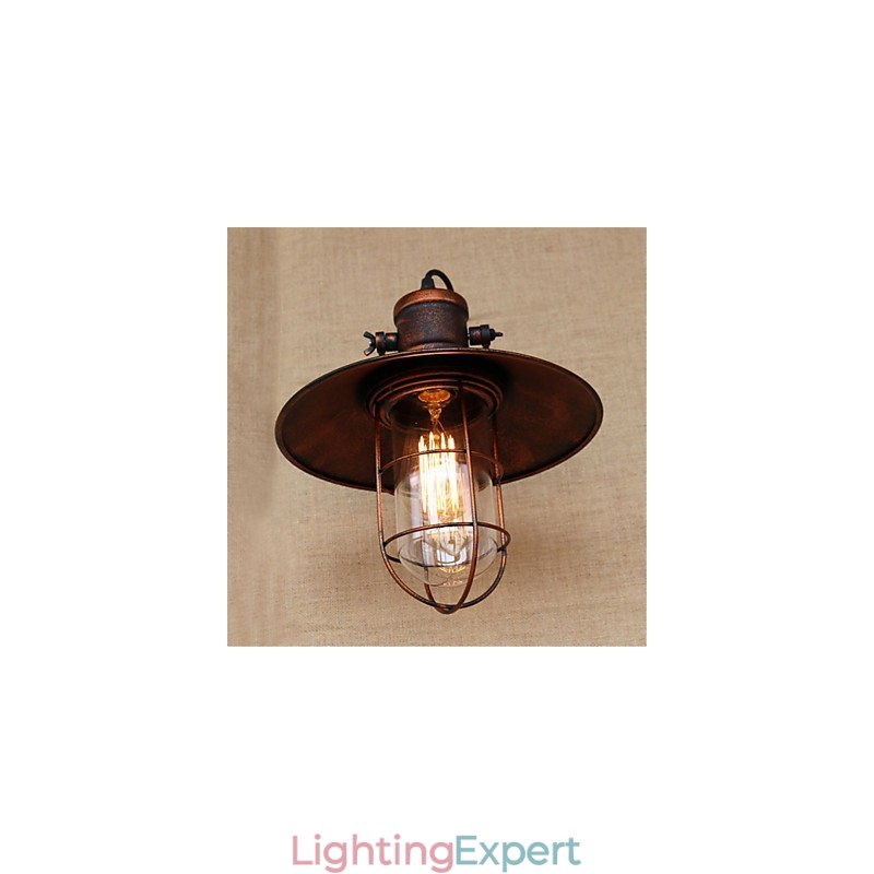 Rustic Lodge Country Retro Painting Feature for Mini Style Downlight Wall Lights
