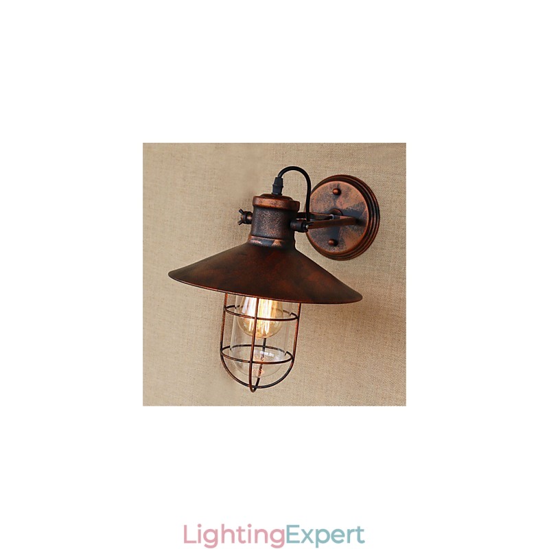 Rustic Lodge Country Retro Painting Feature for Mini Style Downlight Wall Lights