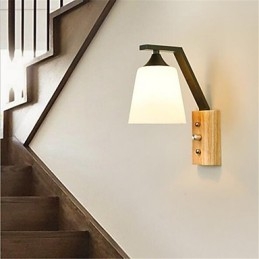 Modern Contemporary Country Retro Painting Feature for Mini Style Eye Protection Wall Lights