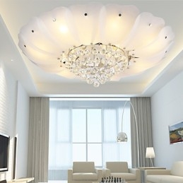 Flush Mount Crystal Modern Contemporary Traditional Classic Metal