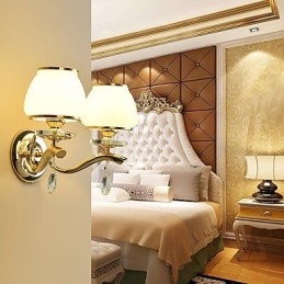 Modern Contemporary Electroplated Feature for Crystal Ambient Light Wall Sconces Wall Light