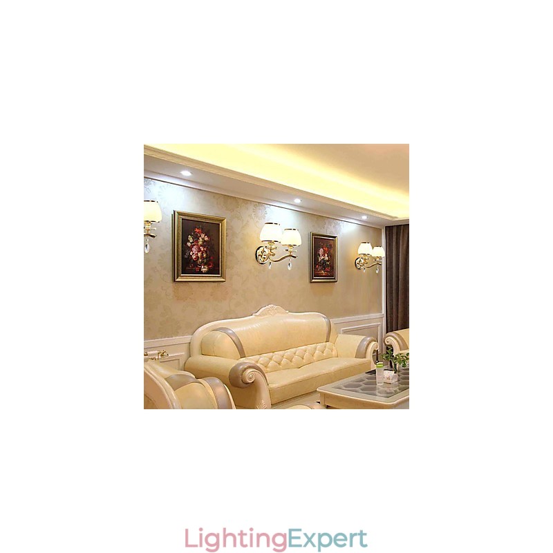 Modern Contemporary Electroplated Feature for Crystal Ambient Light Wall Sconces Wall Light