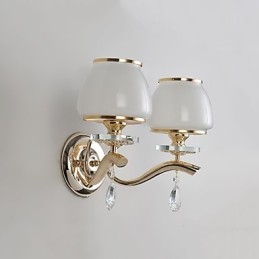 Modern Contemporary Electroplated Feature for Crystal Ambient Light Wall Sconces Wall Light