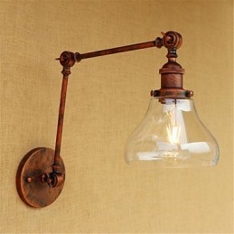 Country Retro Electroplated Feature for Mini Style Eye Protection Ambient Light Swing Arm LightsWall