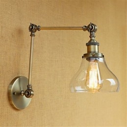 Country Retro Electroplated Feature for Mini Style Eye Protection Ambient Light Swing Arm LightsWall