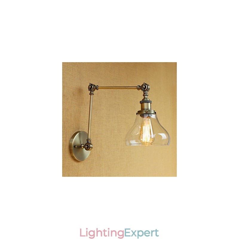 Country Retro Electroplated Feature for Mini Style Eye Protection Ambient Light Swing Arm LightsWall