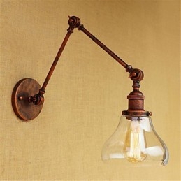 Country Retro Electroplated Feature for Mini Style Eye Protection Ambient Light Swing Arm LightsWall