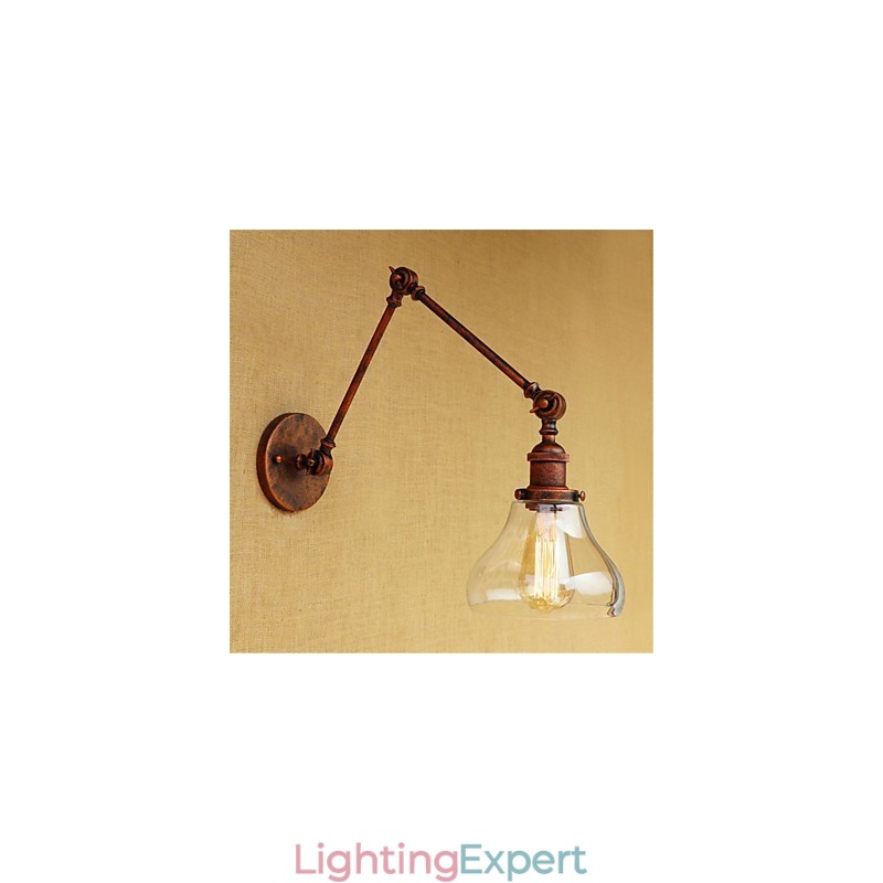 Country Retro Electroplated Feature for Mini Style Eye Protection Ambient Light Swing Arm LightsWall