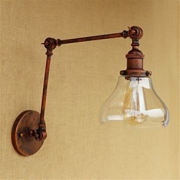 Country Retro Electroplated Feature for Mini Style Eye Protection Ambient Light Swing Arm LightsWall