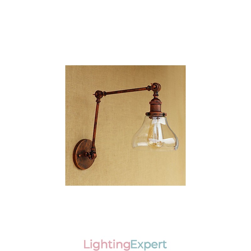 Country Retro Electroplated Feature for Mini Style Eye Protection Ambient Light Swing Arm LightsWall