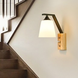 Traditional Classic Country Retro Painting Feature for Wall Sconces Wall Light