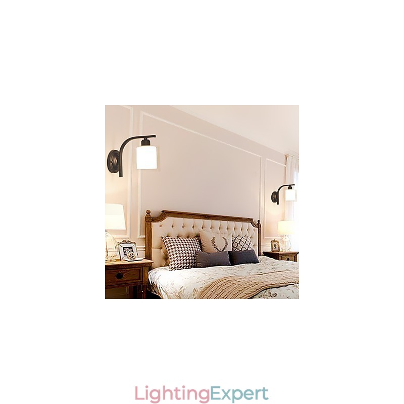 Traditional Classic Country Retro Painting Feature for Wall Sconces Wall Light