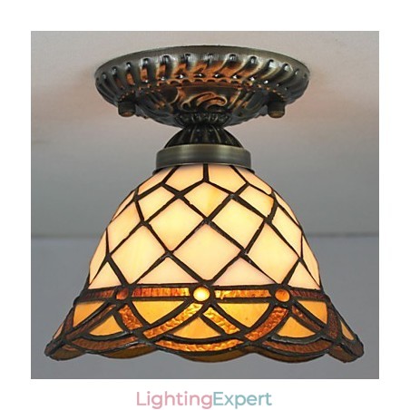 European Rural Creative Arts Stained Glass Absorb Dome Lamp Light European Rural Creative Arts Stained Glass Absorb Dome Lamp Light