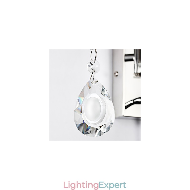 Modern Contemporary Rustic Lodge Modern Comtemporary Country Chrome Feature for Crystal Swing Arm Wall Lamp