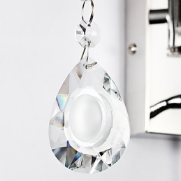 Wall Lamp Modern Contemporary Rustic Lodge Modern Comtemporary Country Chrome Feature for Crystal Swing Arm
