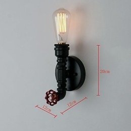 Rustic Lodge Modern Contemporary Country Retro Painting Feature for Mini Style Uplight Wall Sconces