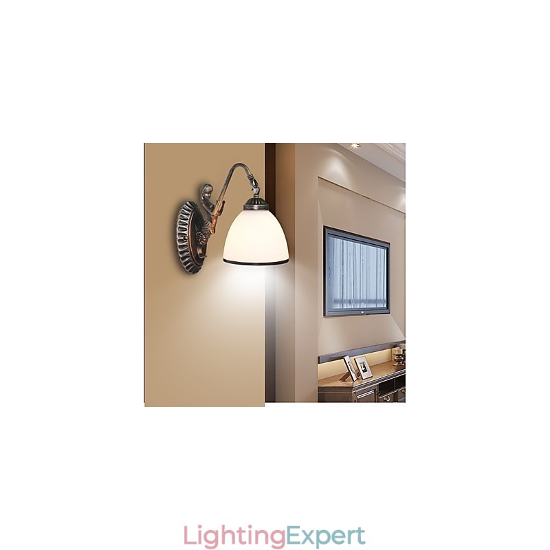 European Style Retro Living Room Bedroom Lamp Porch Wall Lamp Balcony Coffee Shop Wall Lamp