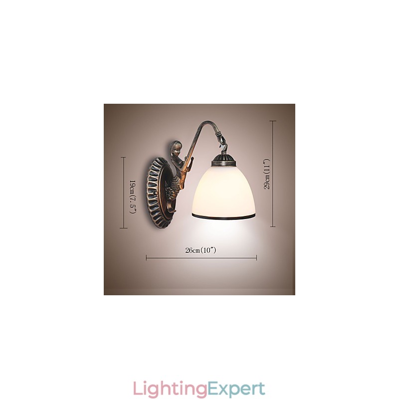 European Style Retro Living Room Bedroom Lamp Porch Wall Lamp Balcony Coffee Shop Wall Lamp