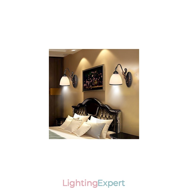 European Style Retro Living Room Bedroom Lamp Porch Wall Lamp Balcony Coffee Shop Wall Lamp