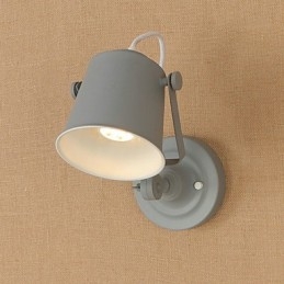 Painted Steel Wall Lamp Dumb Black American Coffee Decoration Retro Wall Light Lightsaber Lamp On Wall