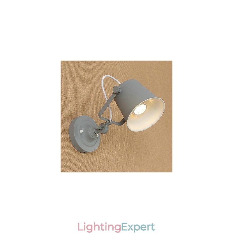 Painted Steel Wall Lamp Dumb Black American Coffee Decoration Retro Wall Light Lightsaber Lamp On Wall