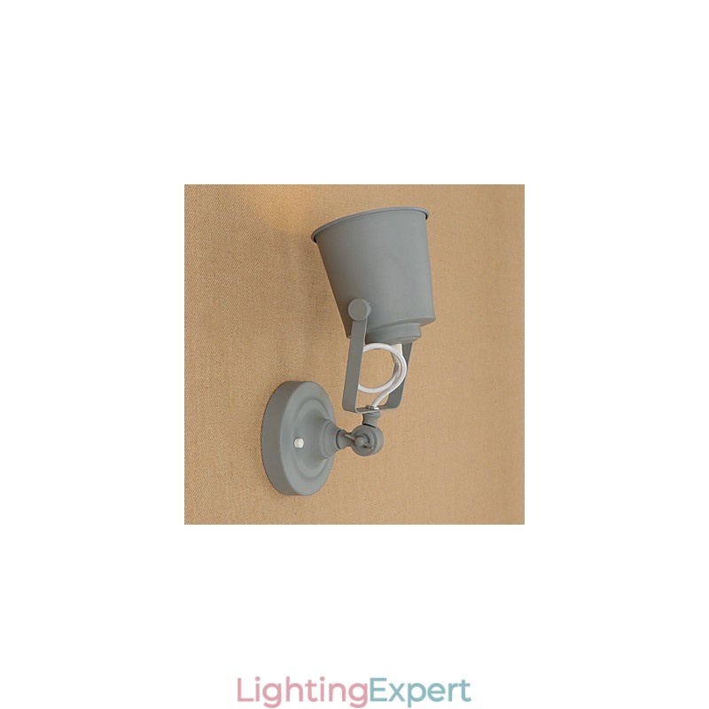 Painted Steel Wall Lamp Dumb Black American Coffee Decoration Retro Wall Light Lightsaber Lamp On Wall